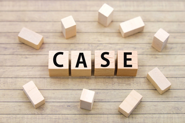 CASEと書かれたブロック